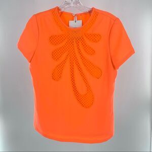 Raoul Embroidered Lattice Lace Top